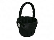 Black flowergirl basket